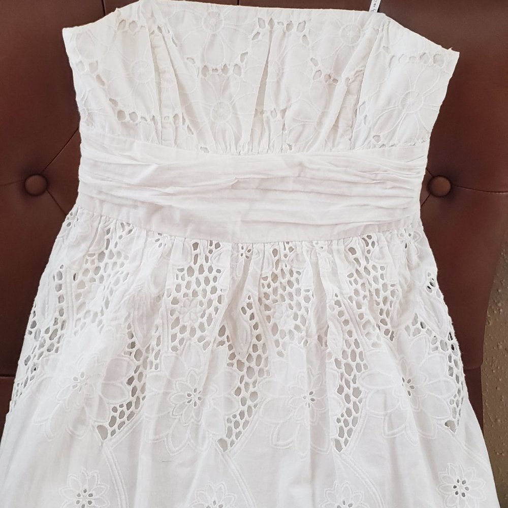 SOLD Lily Pulitzer White Floral Eyelet Maxi Dress